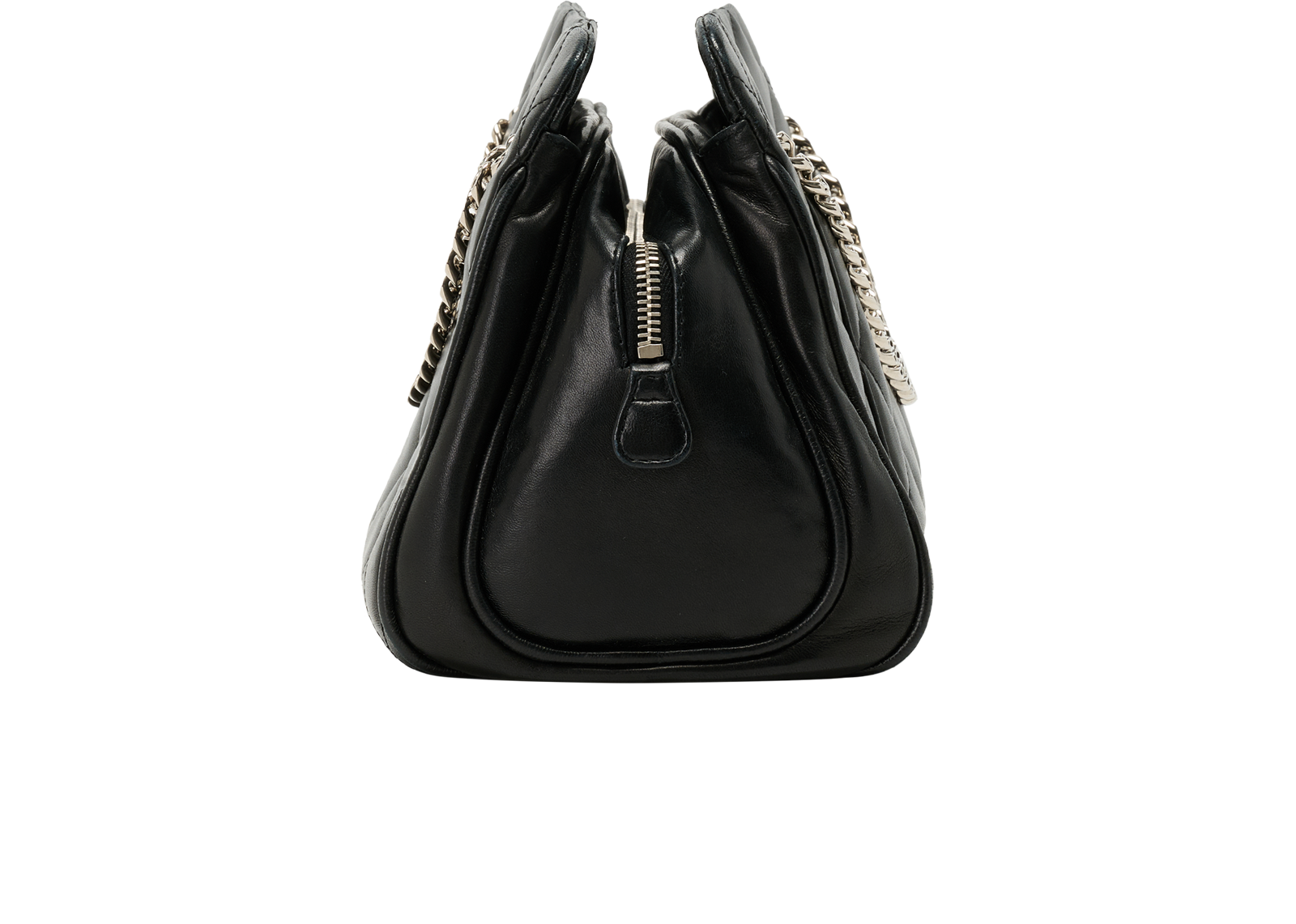 Quilted Tote, &pound;2,600, Handbags, Black, Leather, Bottom view